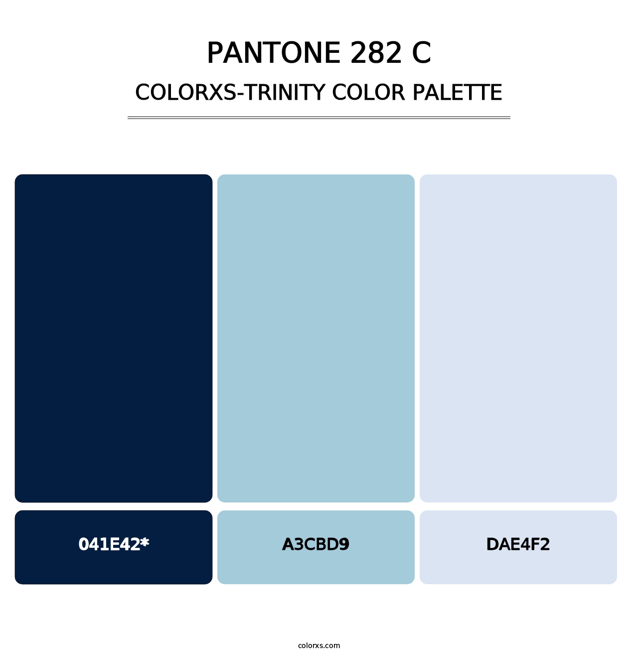 PANTONE 282 C - Colorxs Trinity Palette
