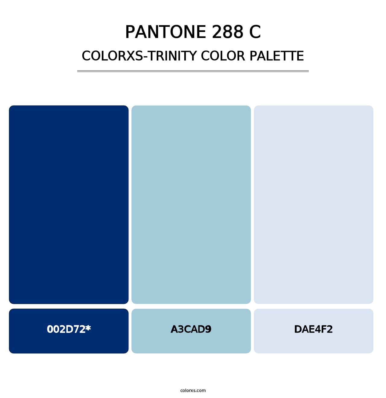 PANTONE 288 C - Colorxs Trinity Palette