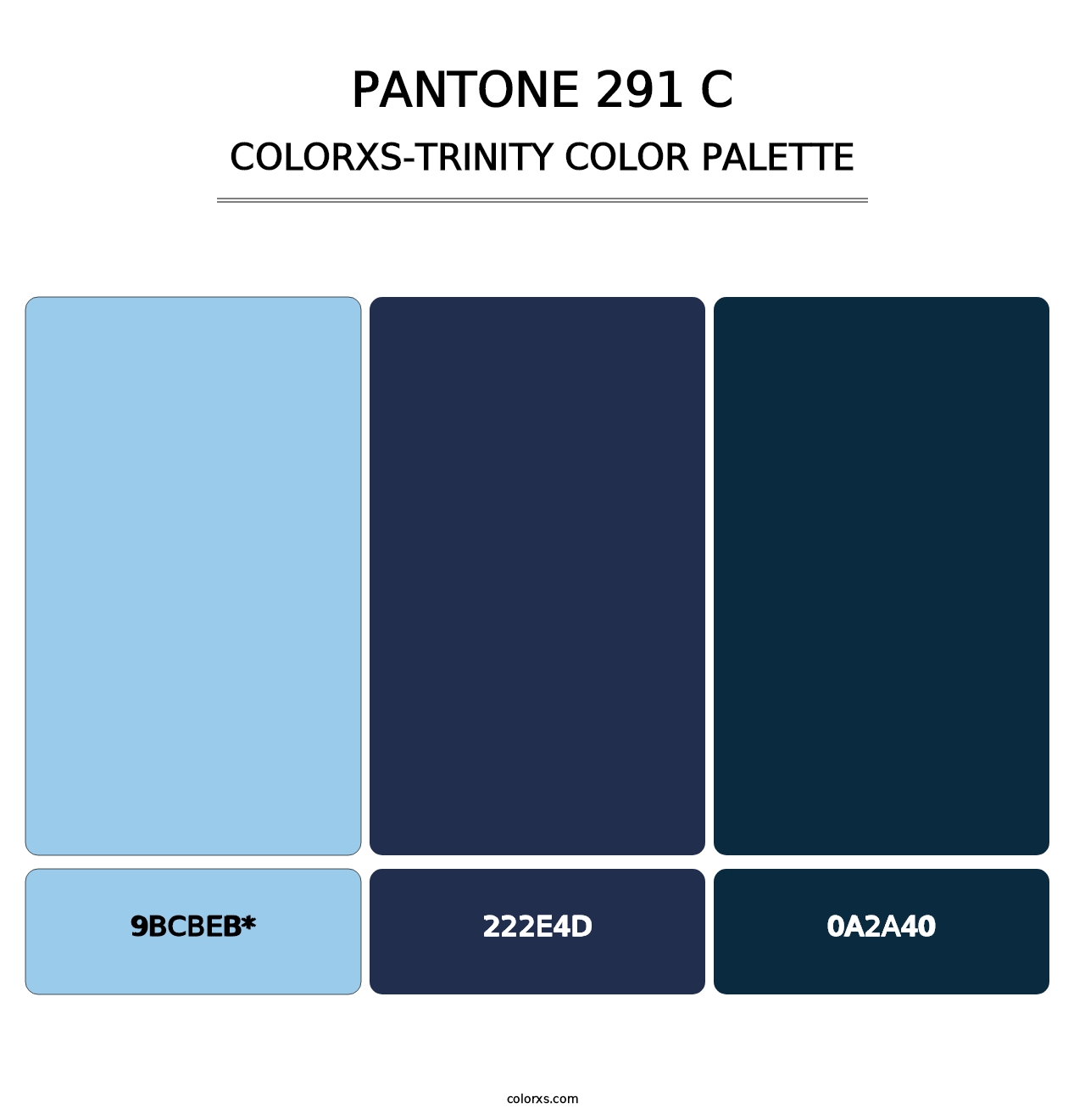 PANTONE 291 C - Colorxs Trinity Palette