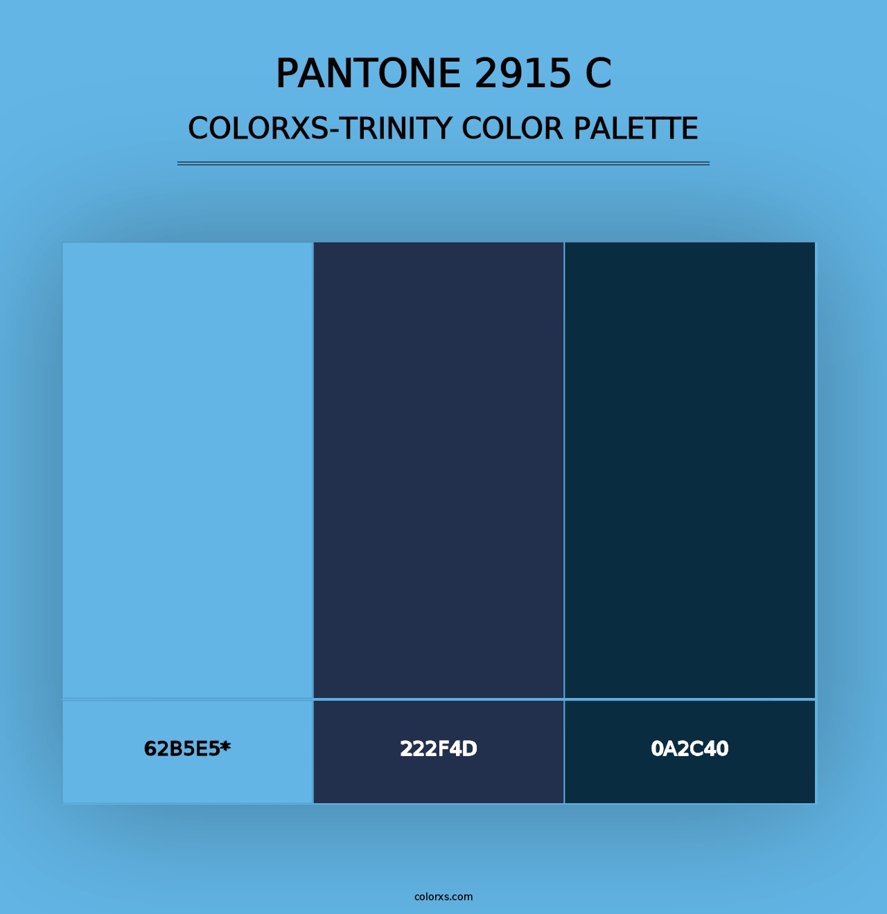 PANTONE 2915 C - Colorxs Trinity Palette