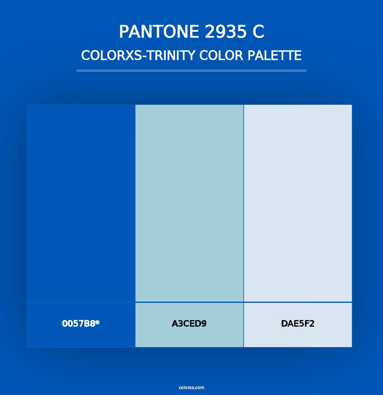 PANTONE 2935 C - Colorxs Trinity Palette