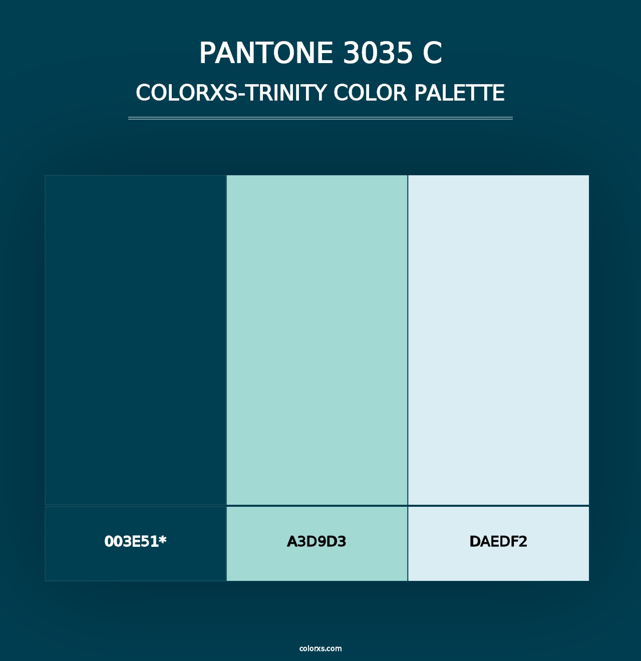 PANTONE 3035 C - Colorxs Trinity Palette