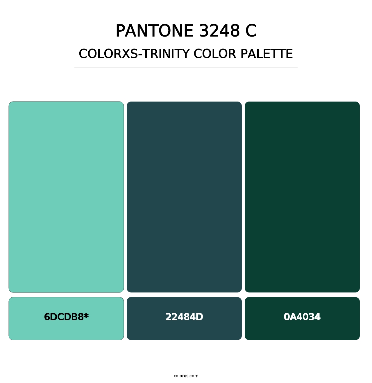 PANTONE 3248 C - Colorxs Trinity Palette