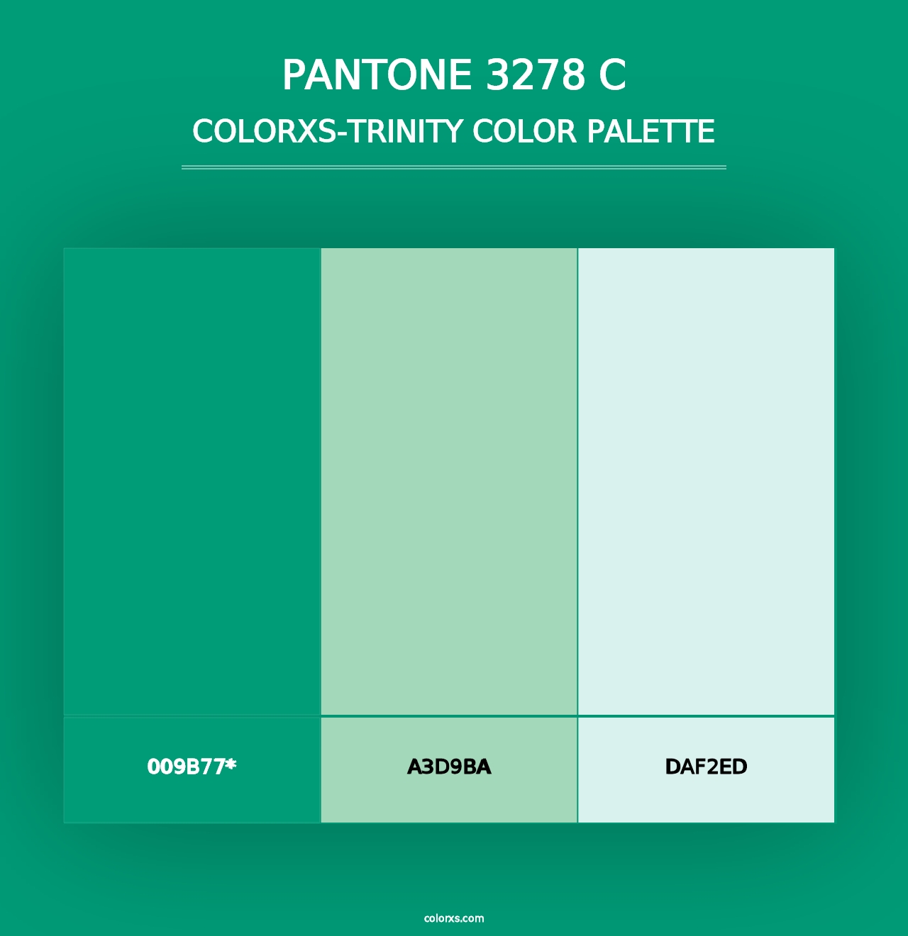 PANTONE 3278 C - Colorxs Trinity Palette