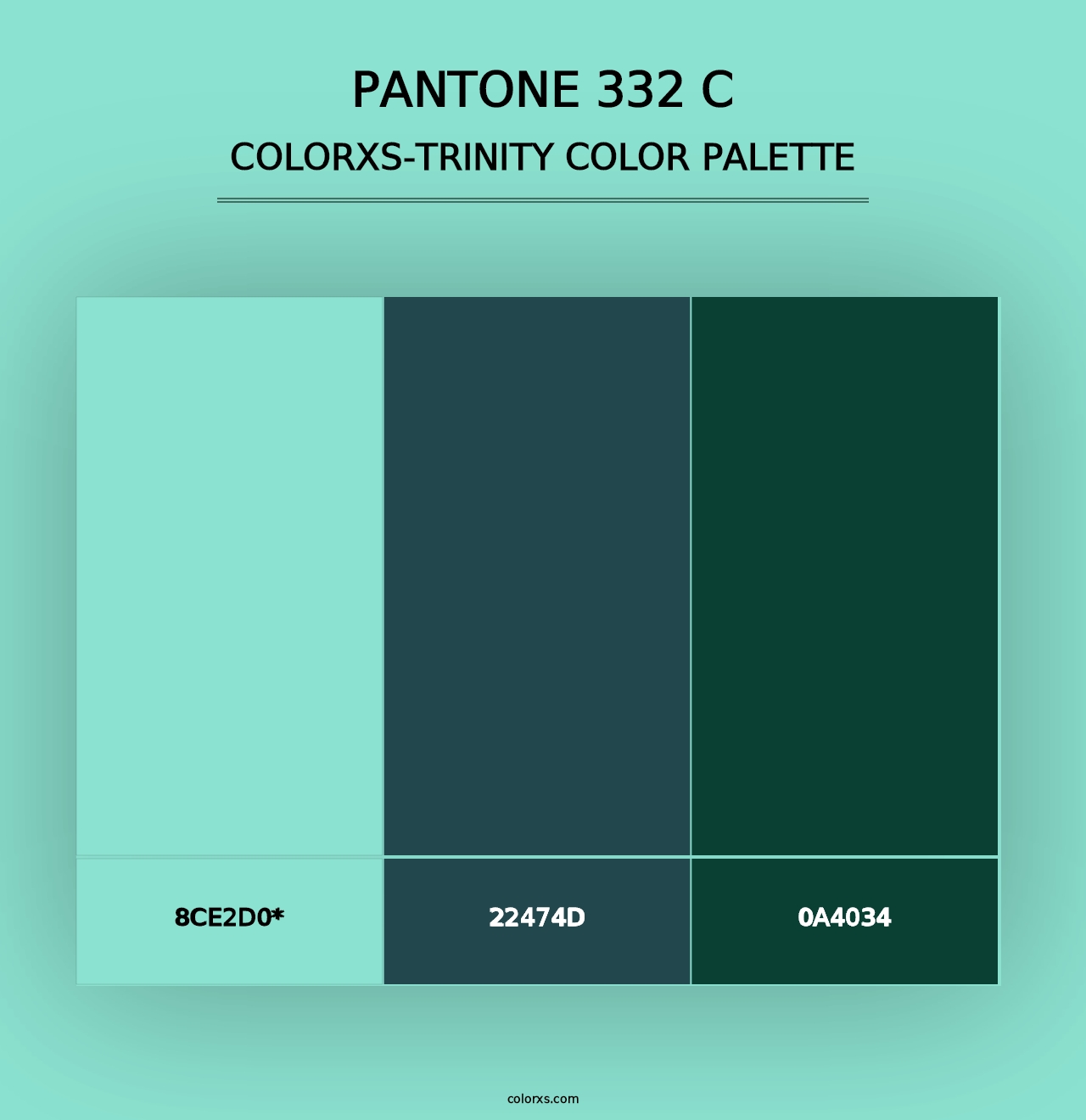 PANTONE 332 C - Colorxs Trinity Palette