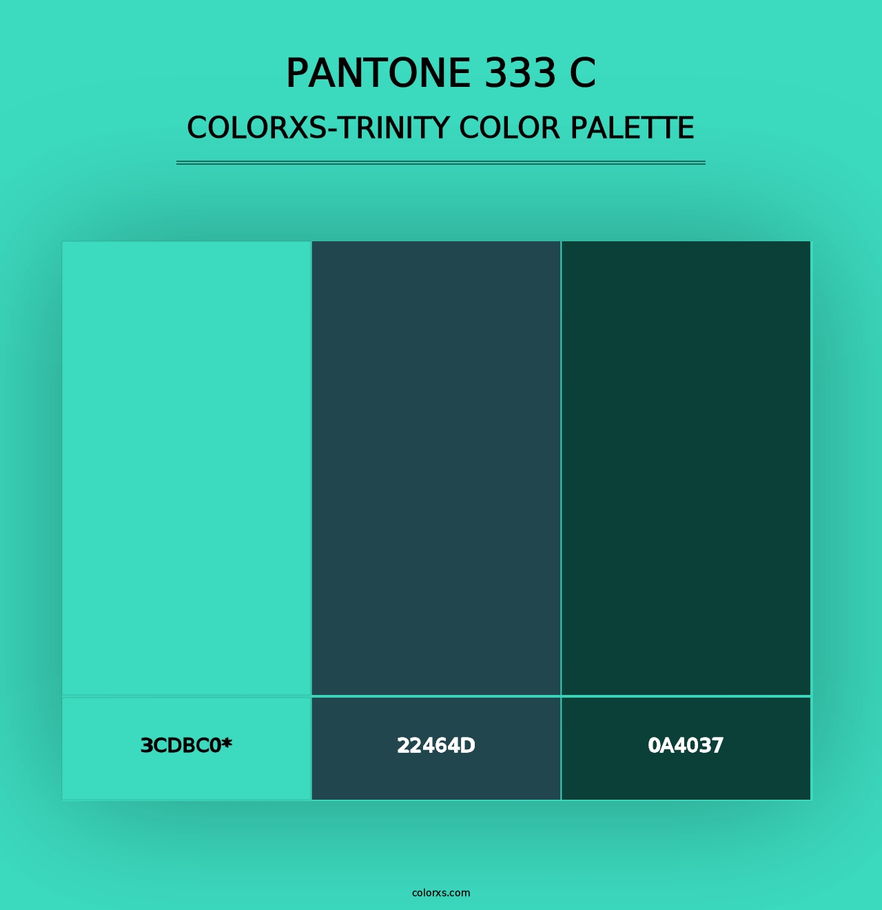 PANTONE 333 C - Colorxs Trinity Palette