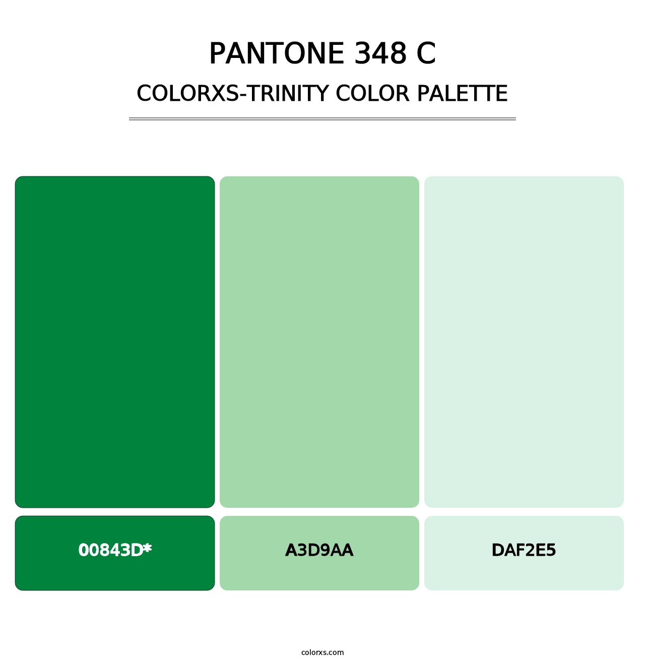 PANTONE 348 C - Colorxs Trinity Palette