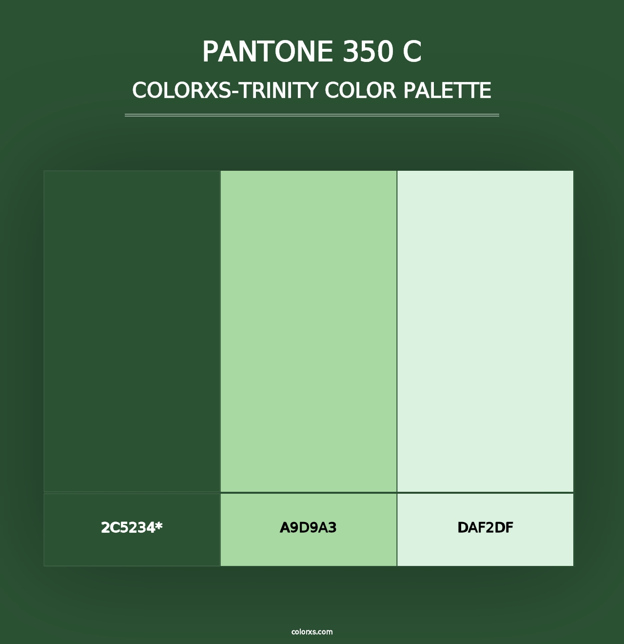 PANTONE 350 C - Colorxs Trinity Palette