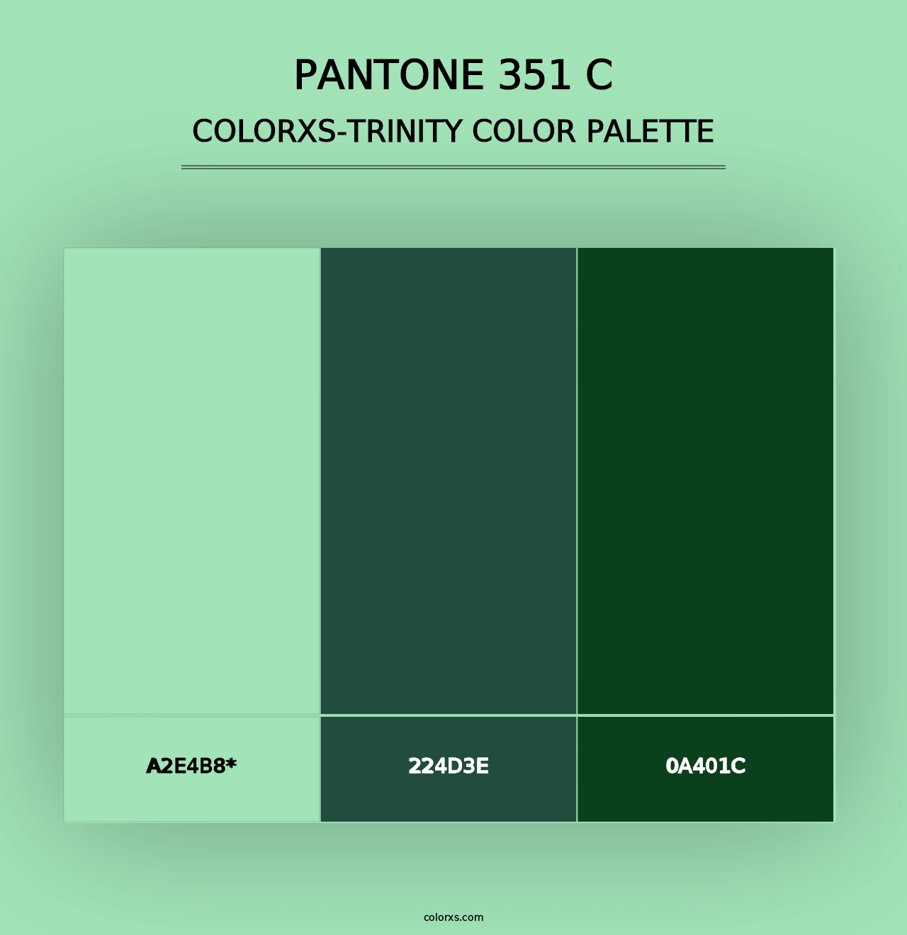 PANTONE 351 C - Colorxs Trinity Palette