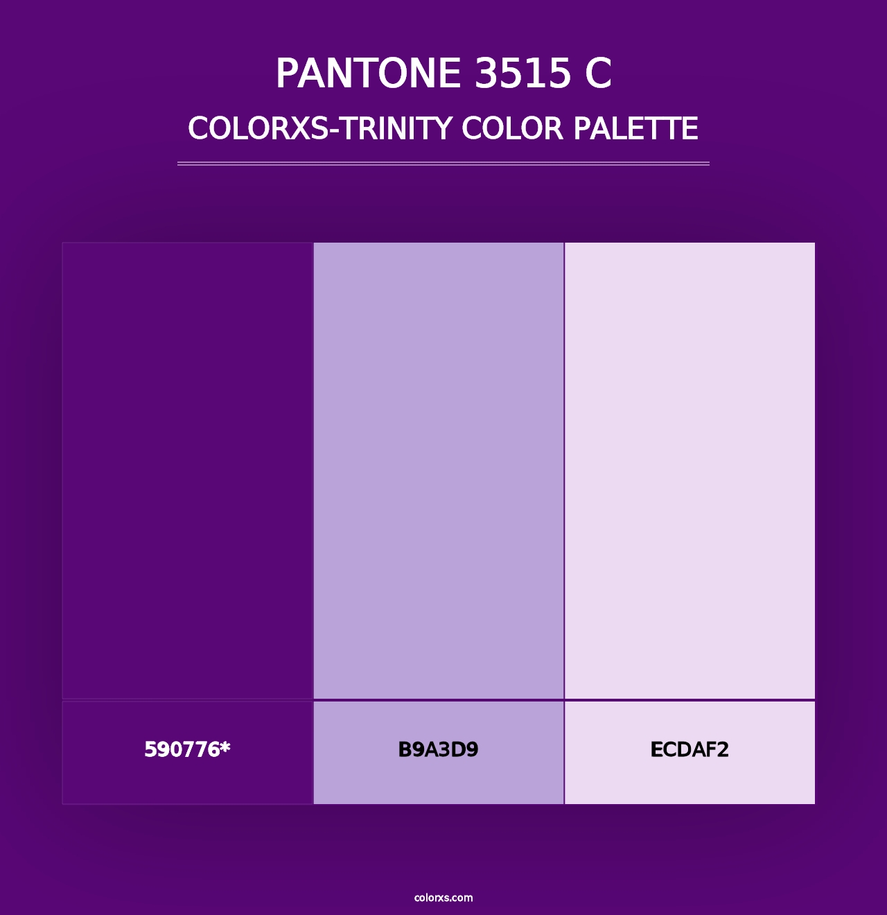 PANTONE 3515 C - Colorxs Trinity Palette