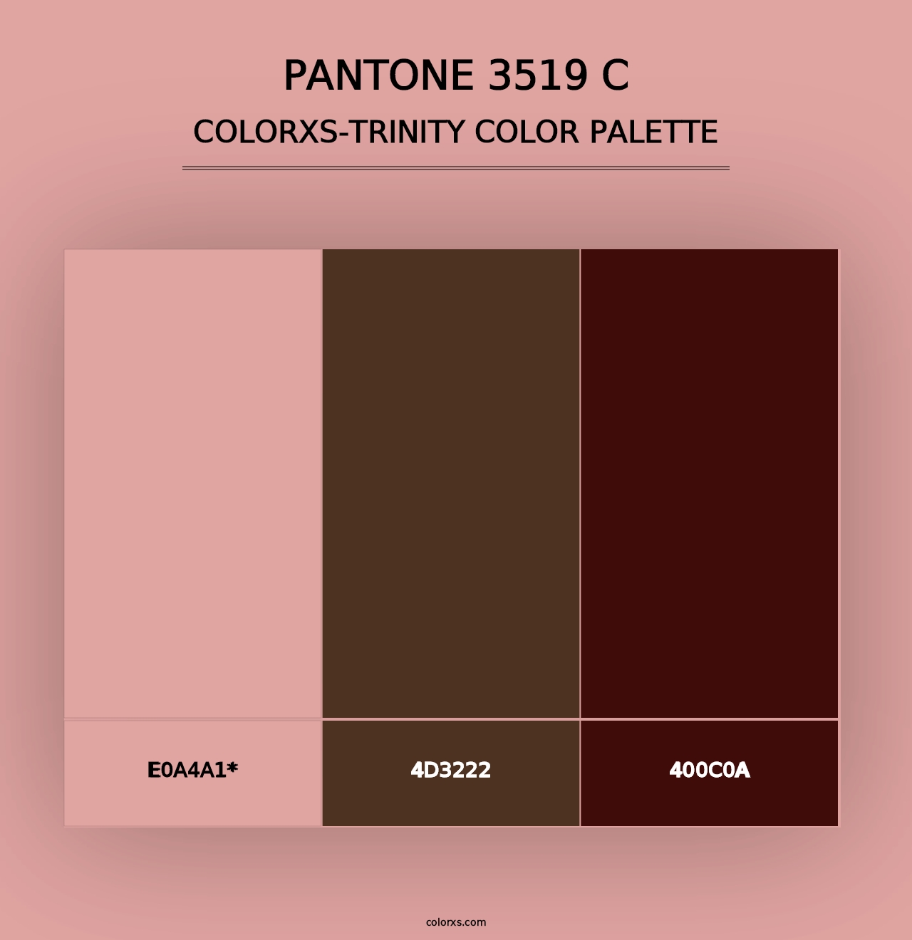 PANTONE 3519 C - Colorxs Trinity Palette