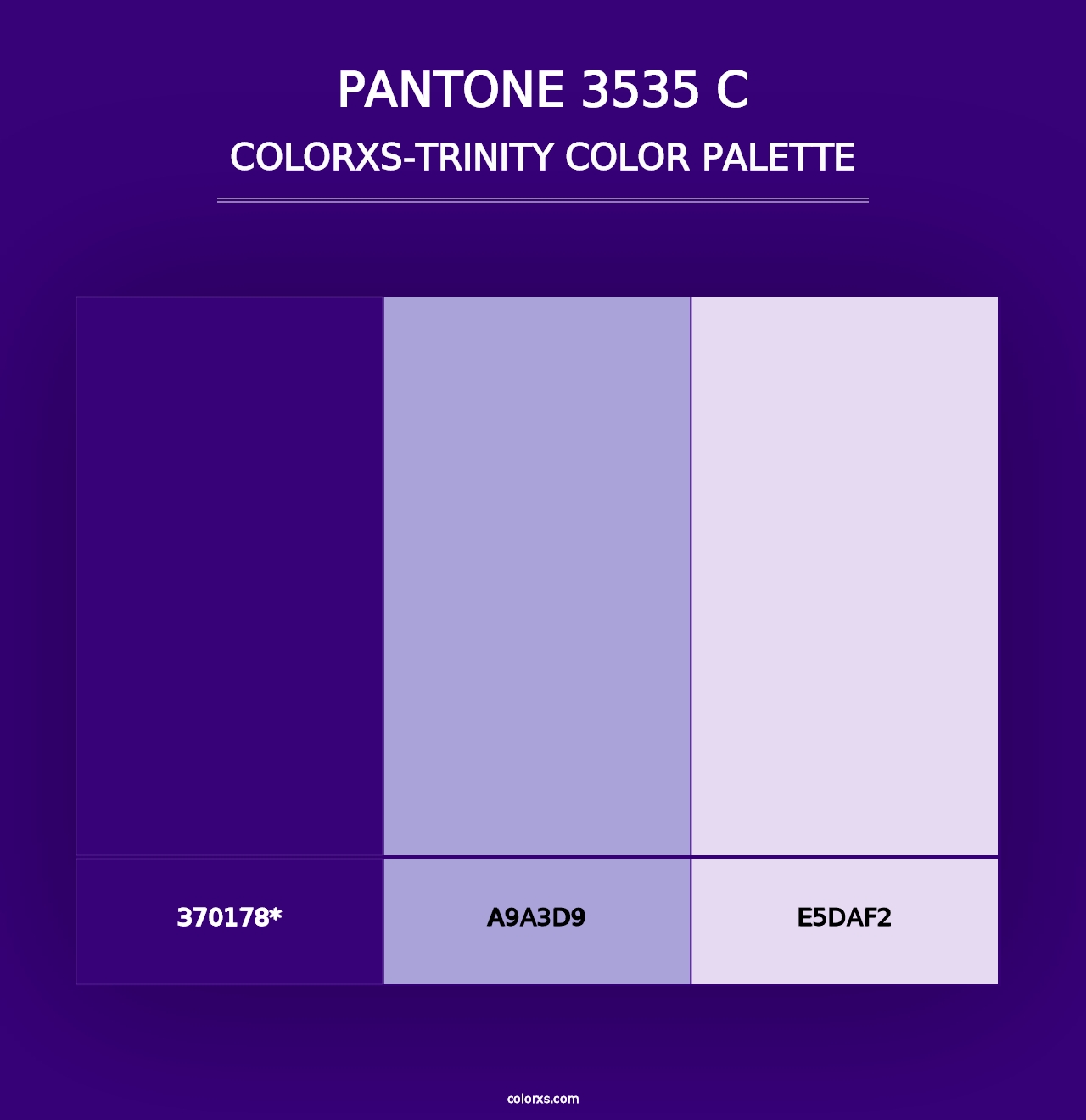 PANTONE 3535 C - Colorxs Trinity Palette