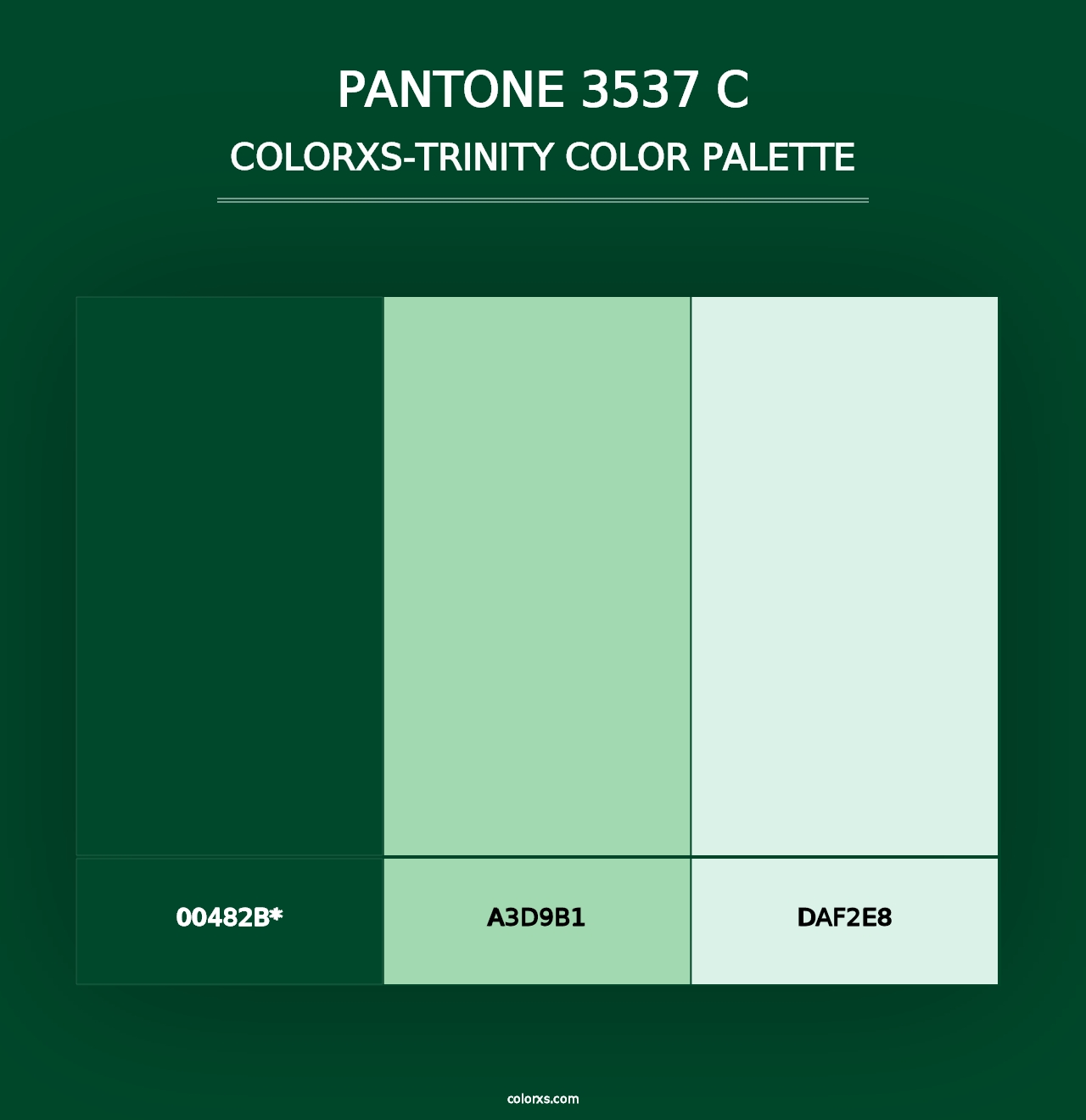 PANTONE 3537 C - Colorxs Trinity Palette