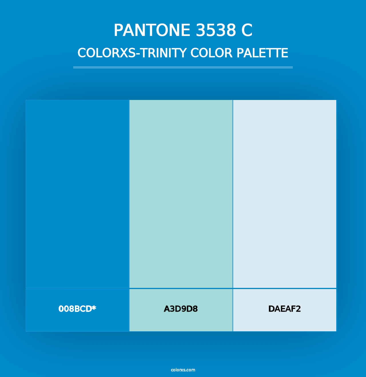 PANTONE 3538 C - Colorxs Trinity Palette