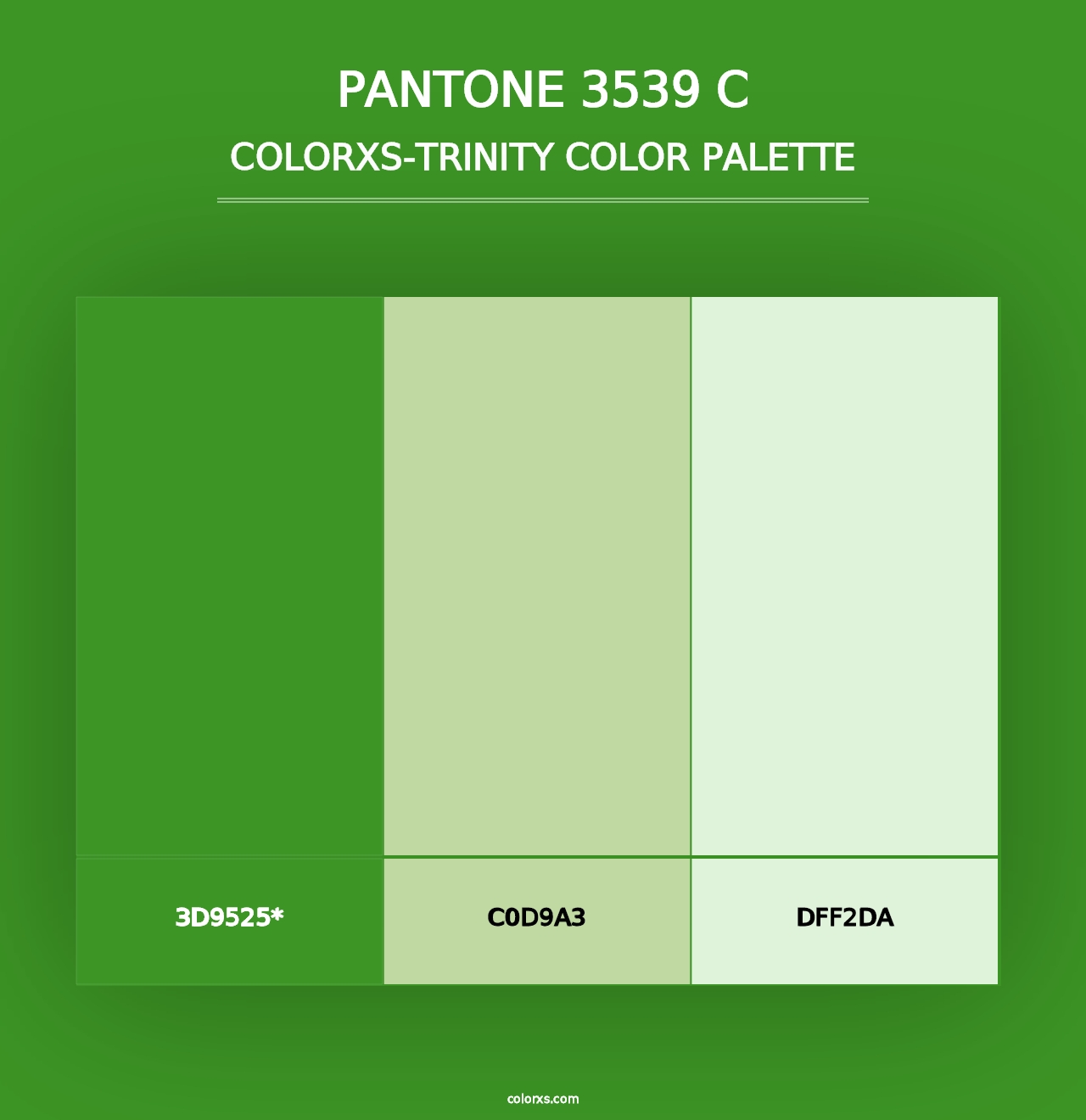 PANTONE 3539 C - Colorxs Trinity Palette