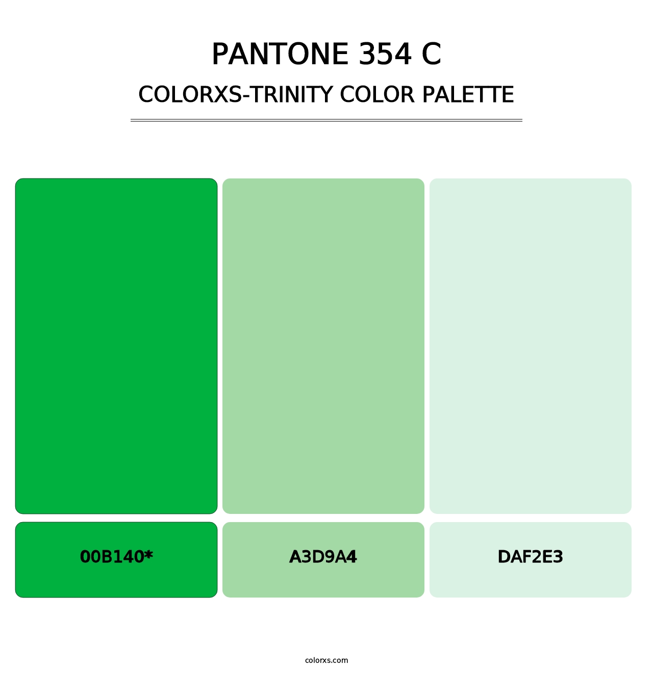 PANTONE 354 C - Colorxs Trinity Palette