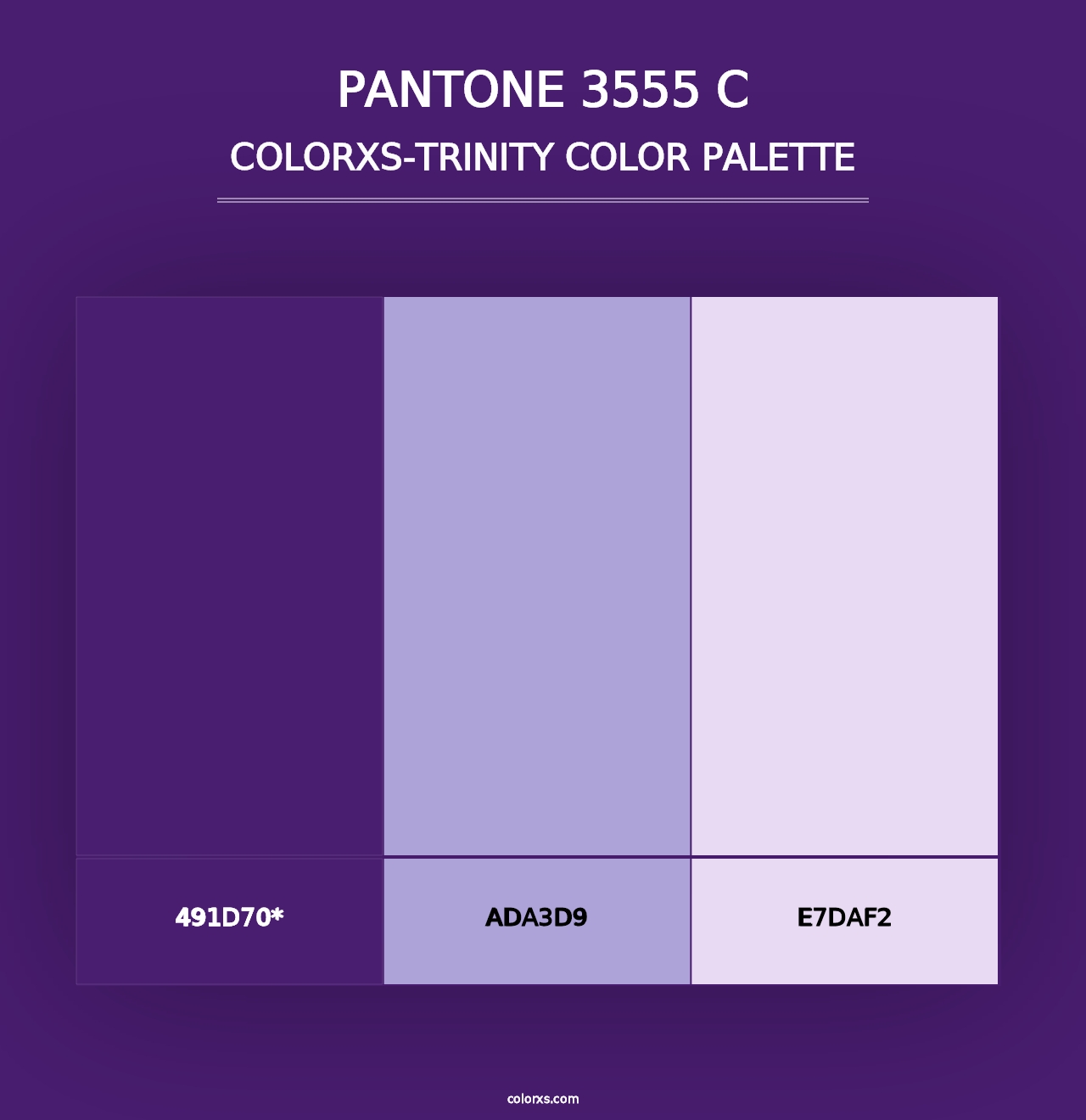 PANTONE 3555 C - Colorxs Trinity Palette