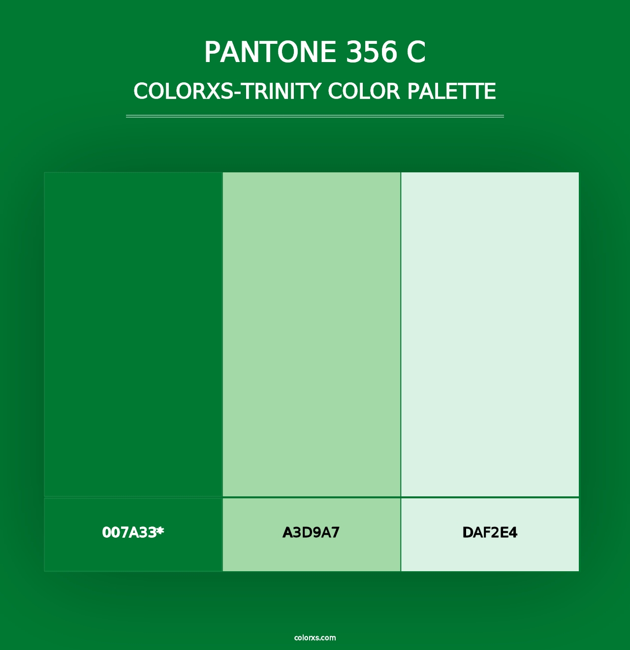 PANTONE 356 C - Colorxs Trinity Palette