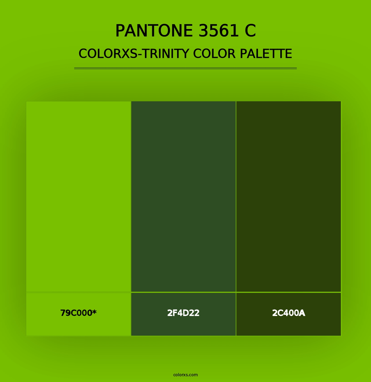 PANTONE 3561 C - Colorxs Trinity Palette