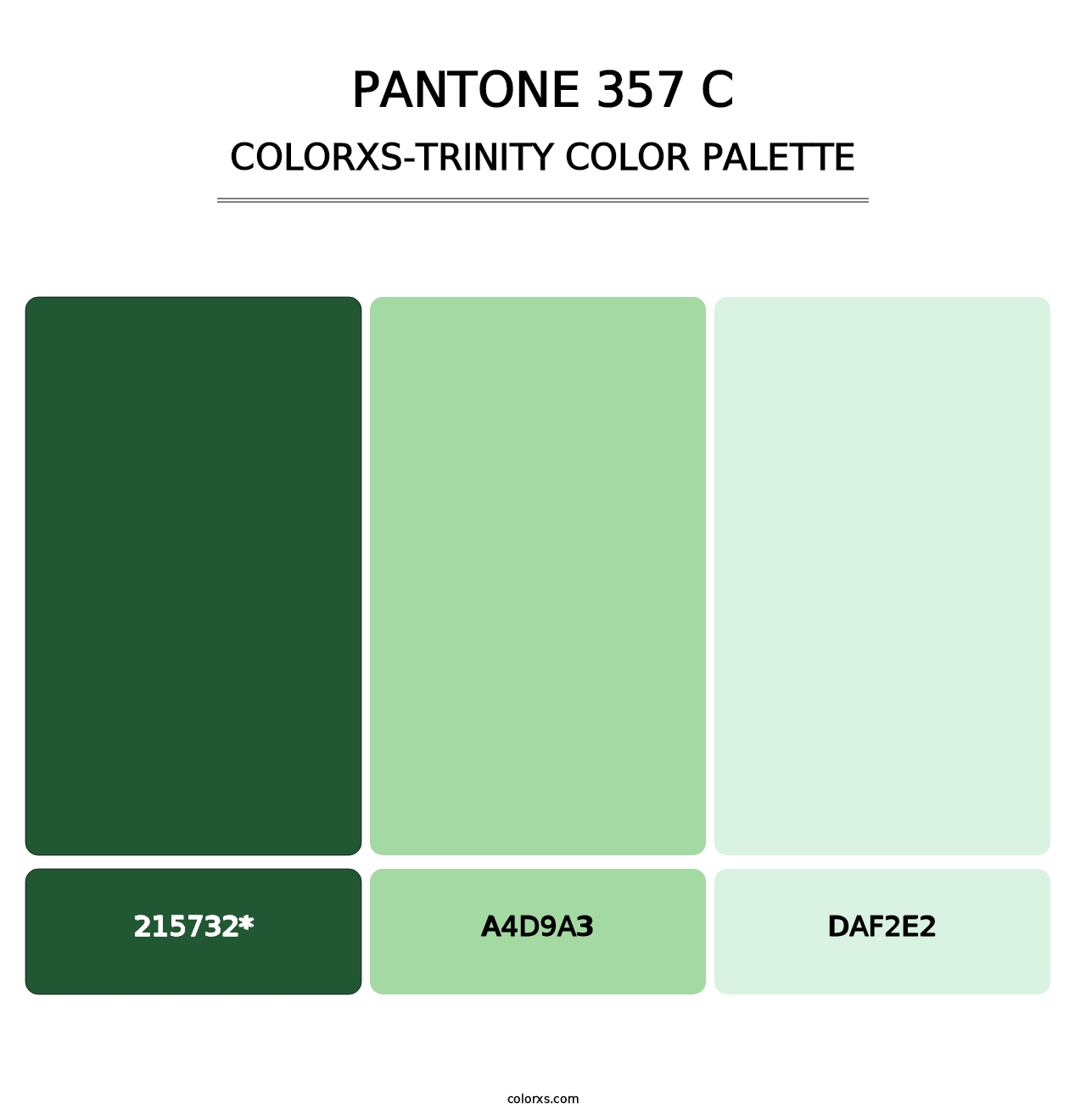 PANTONE 357 C - Colorxs Trinity Palette