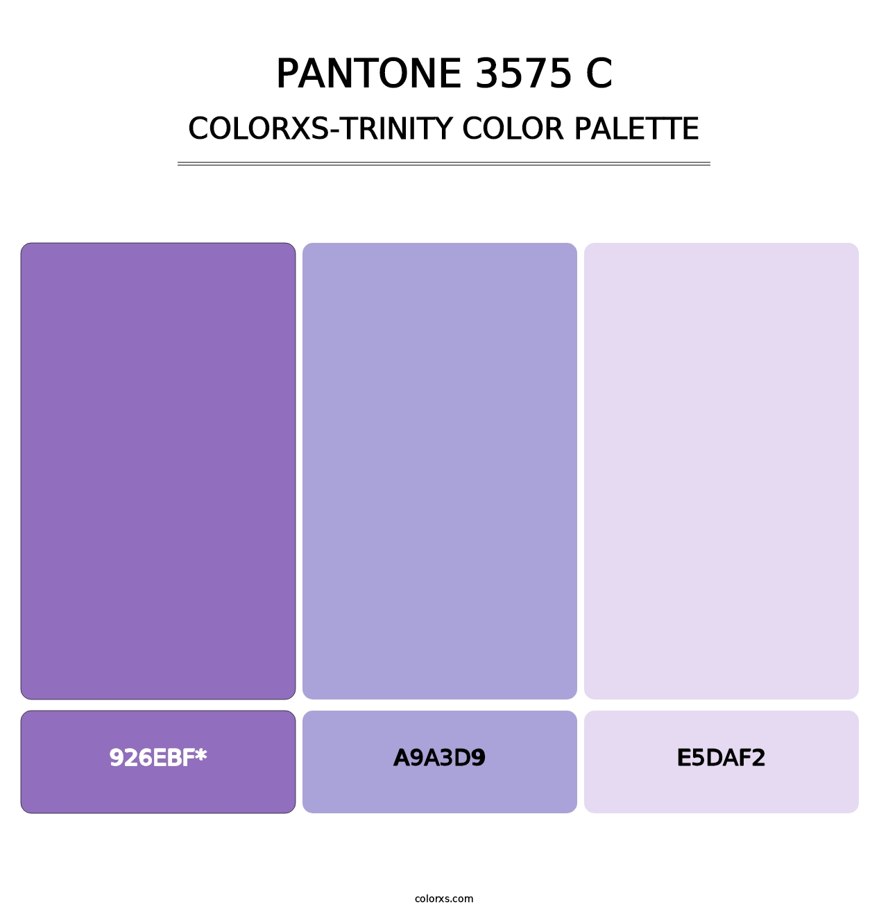 PANTONE 3575 C - Colorxs Trinity Palette