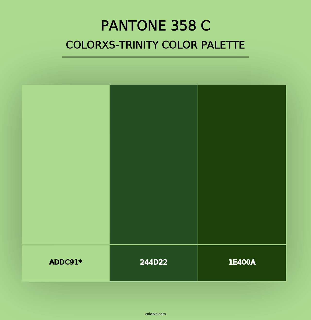 PANTONE 358 C - Colorxs Trinity Palette