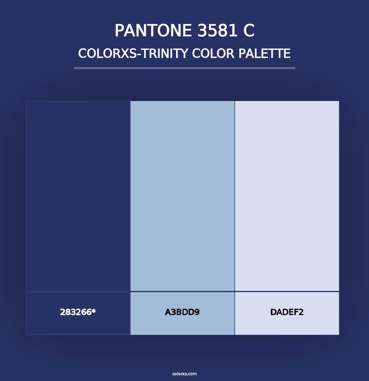 PANTONE 3581 C - Colorxs Trinity Palette