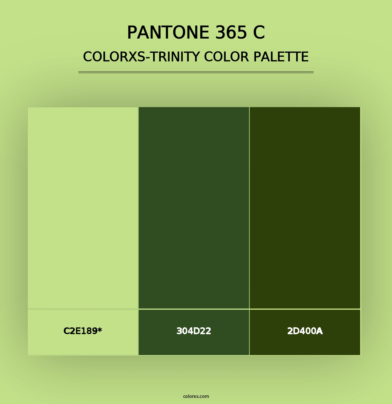 PANTONE 365 C - Colorxs Trinity Palette