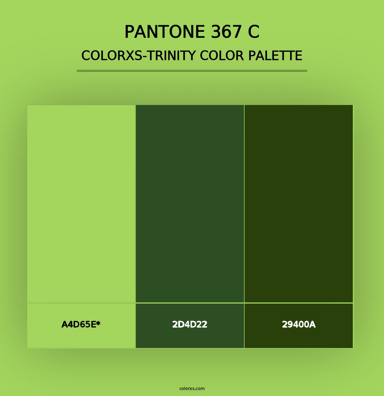 PANTONE 367 C - Colorxs Trinity Palette