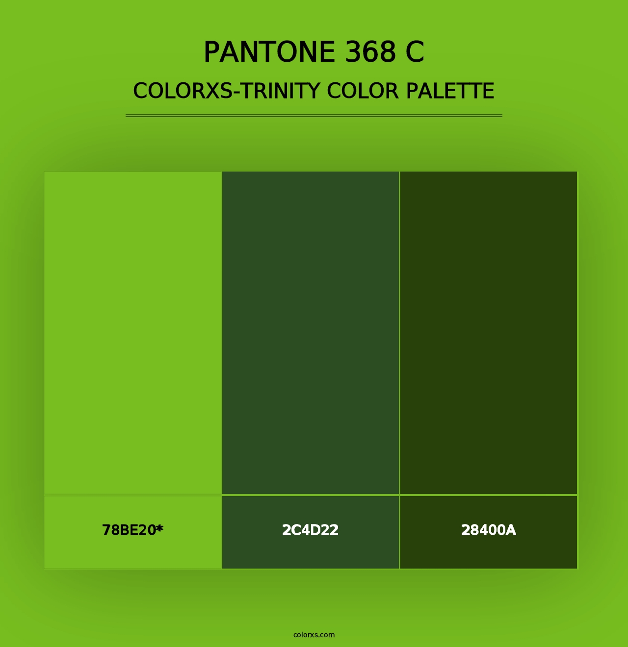 PANTONE 368 C - Colorxs Trinity Palette