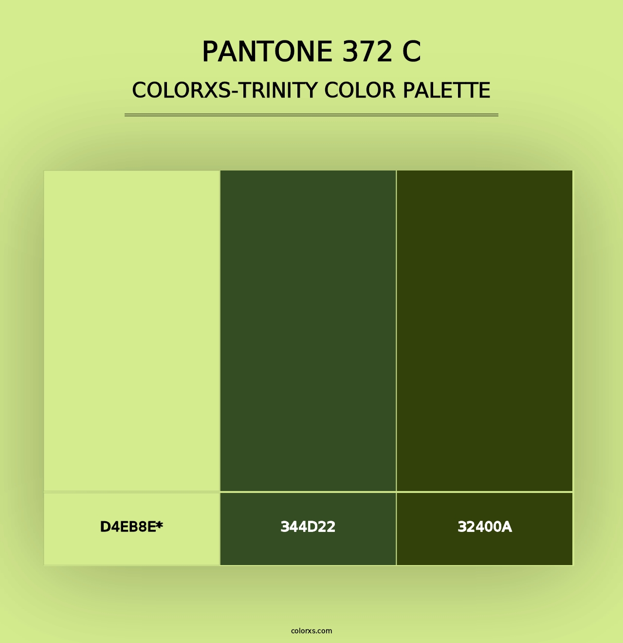 PANTONE 372 C - Colorxs Trinity Palette