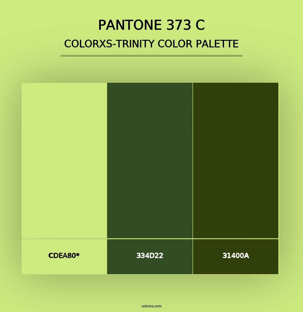 PANTONE 373 C - Colorxs Trinity Palette