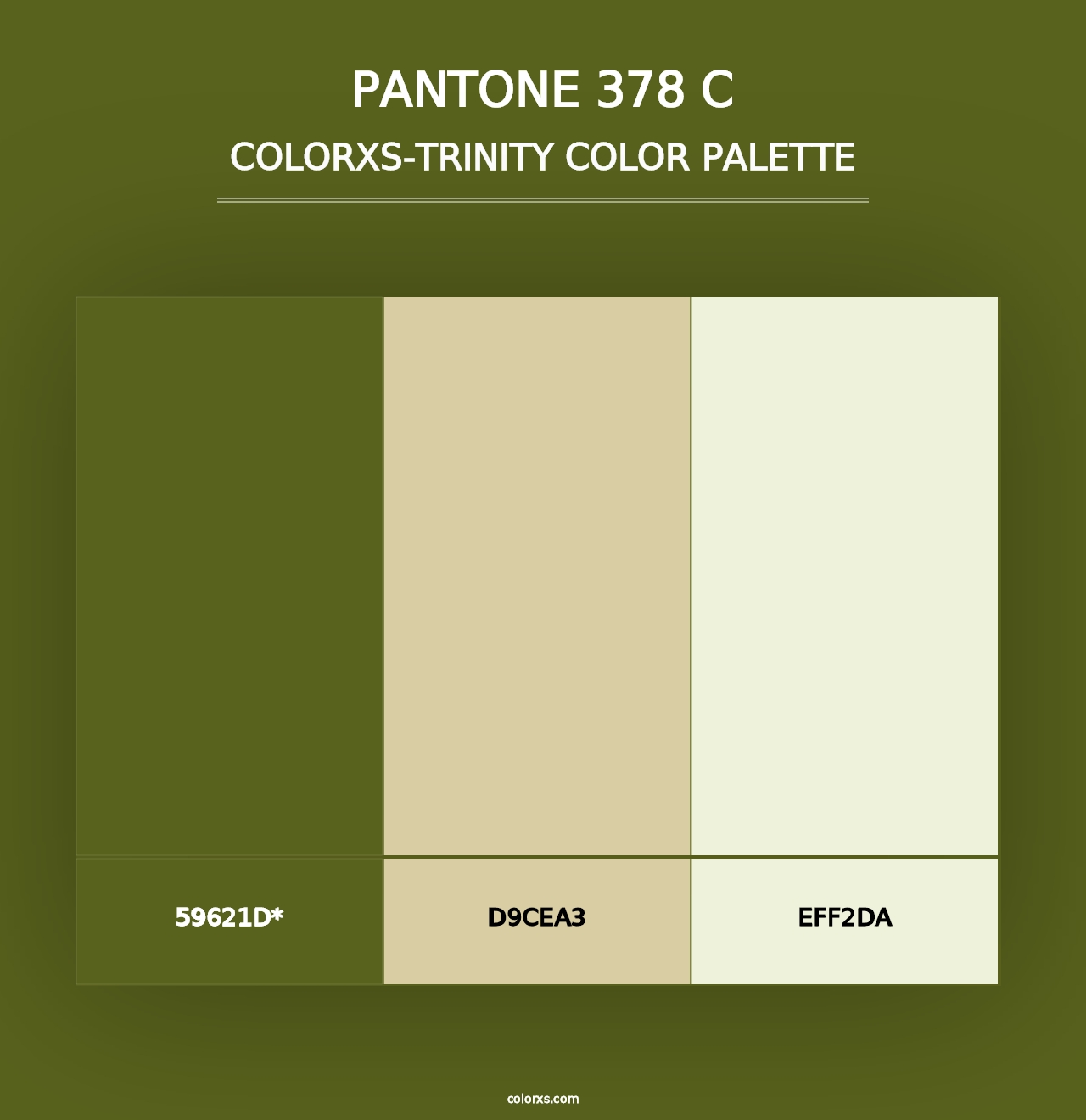 PANTONE 378 C - Colorxs Trinity Palette