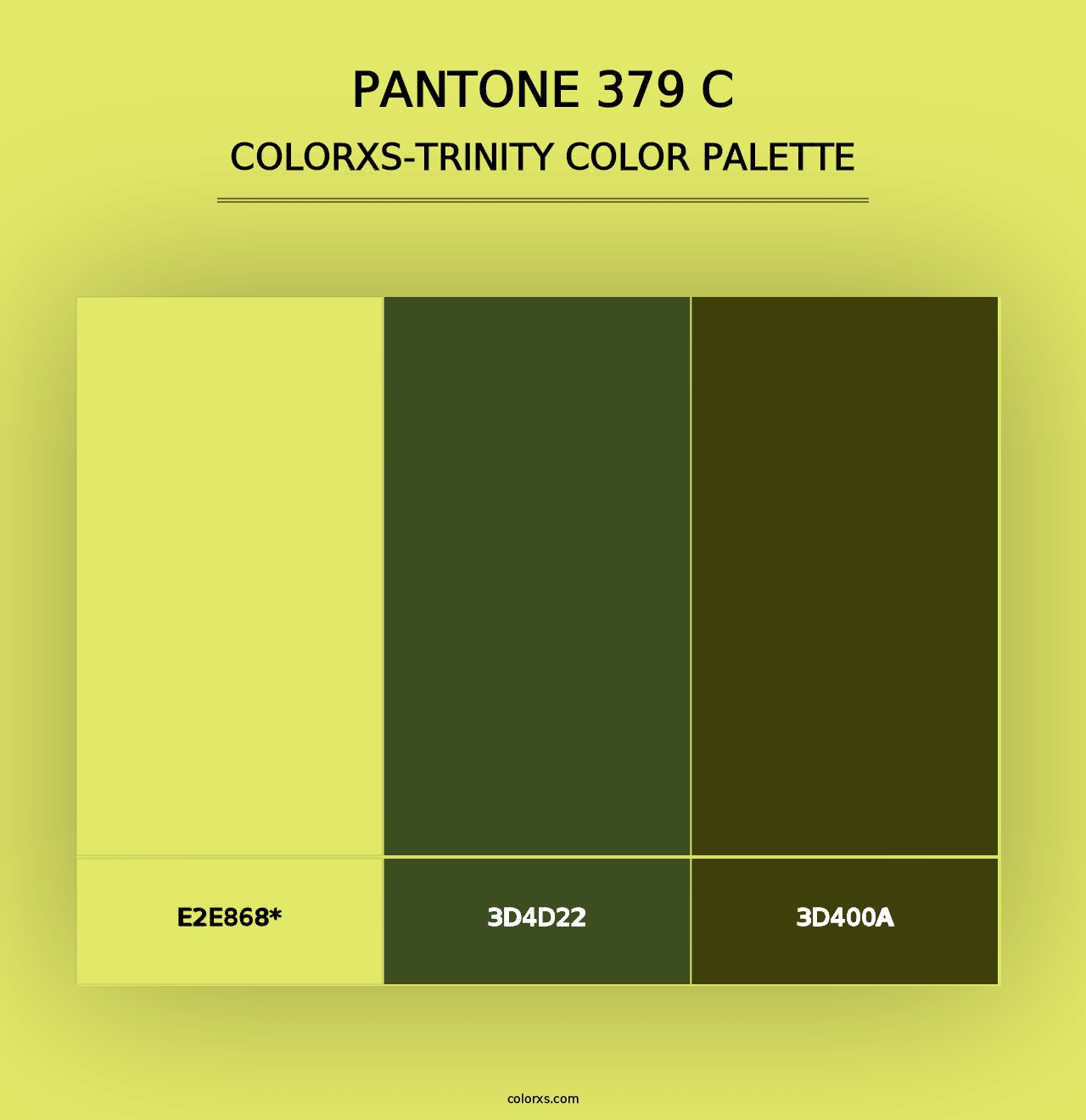 PANTONE 379 C - Colorxs Trinity Palette