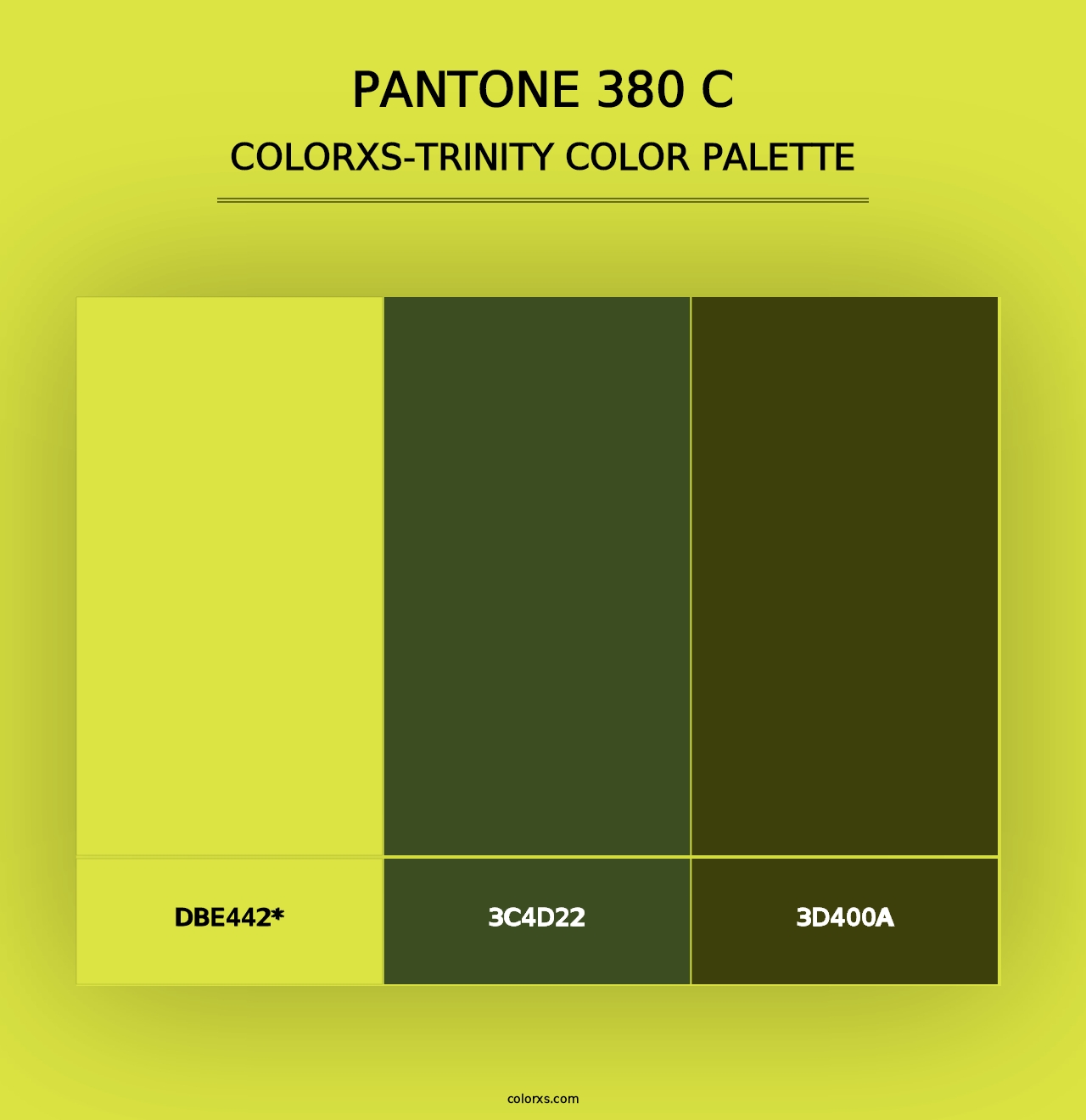 PANTONE 380 C - Colorxs Trinity Palette