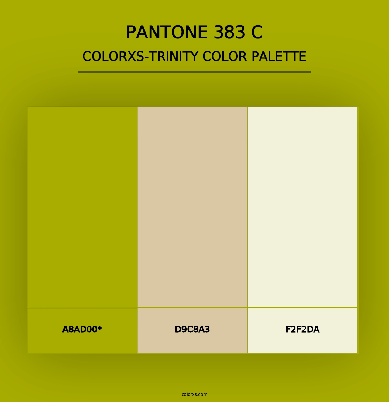 PANTONE 383 C - Colorxs Trinity Palette