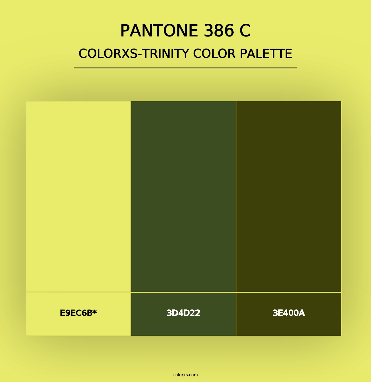 PANTONE 386 C - Colorxs Trinity Palette