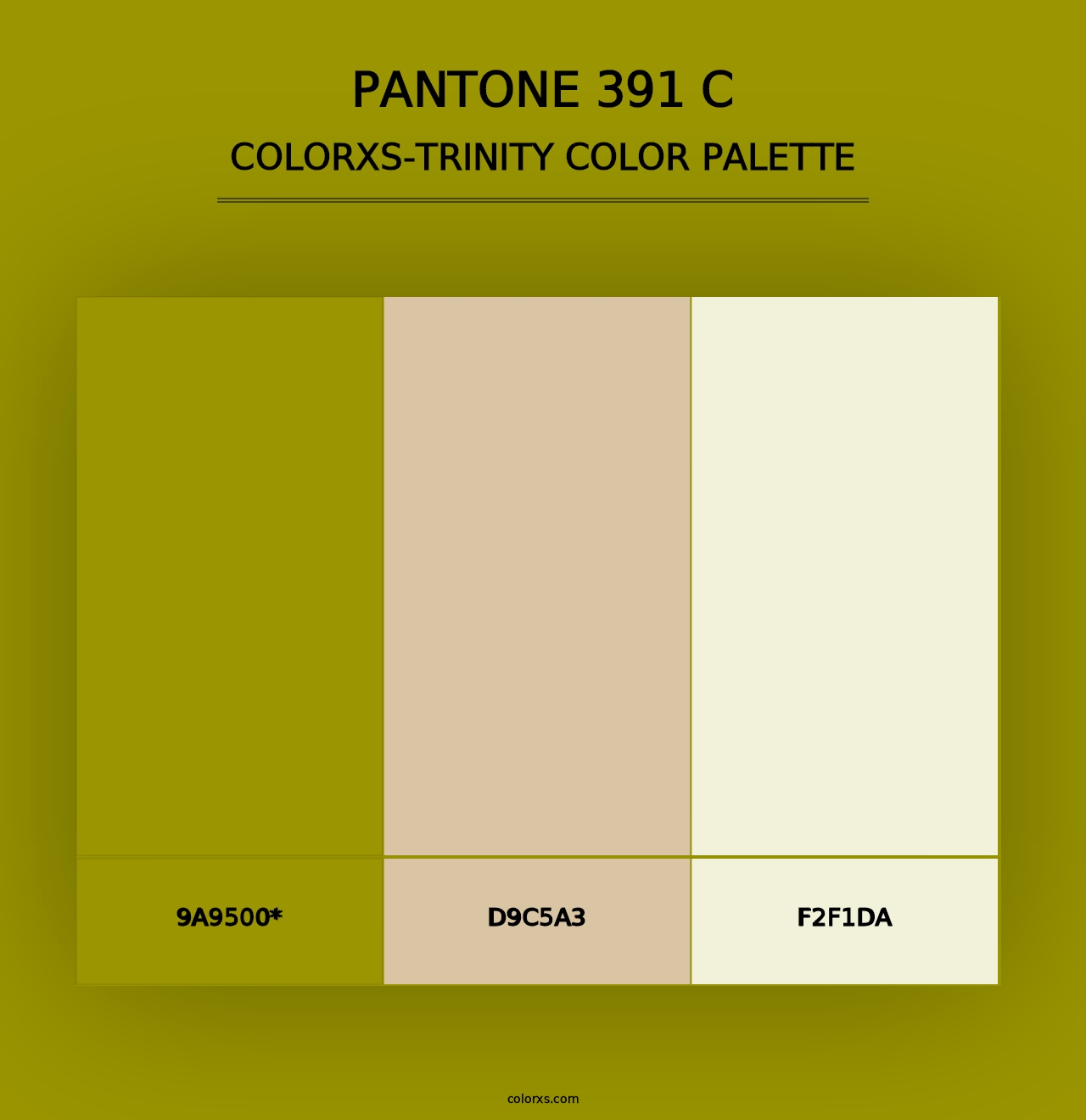 PANTONE 391 C - Colorxs Trinity Palette