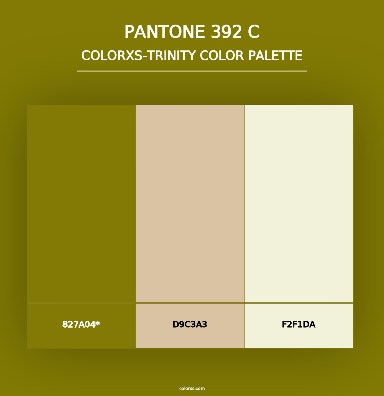 PANTONE 392 C - Colorxs Trinity Palette