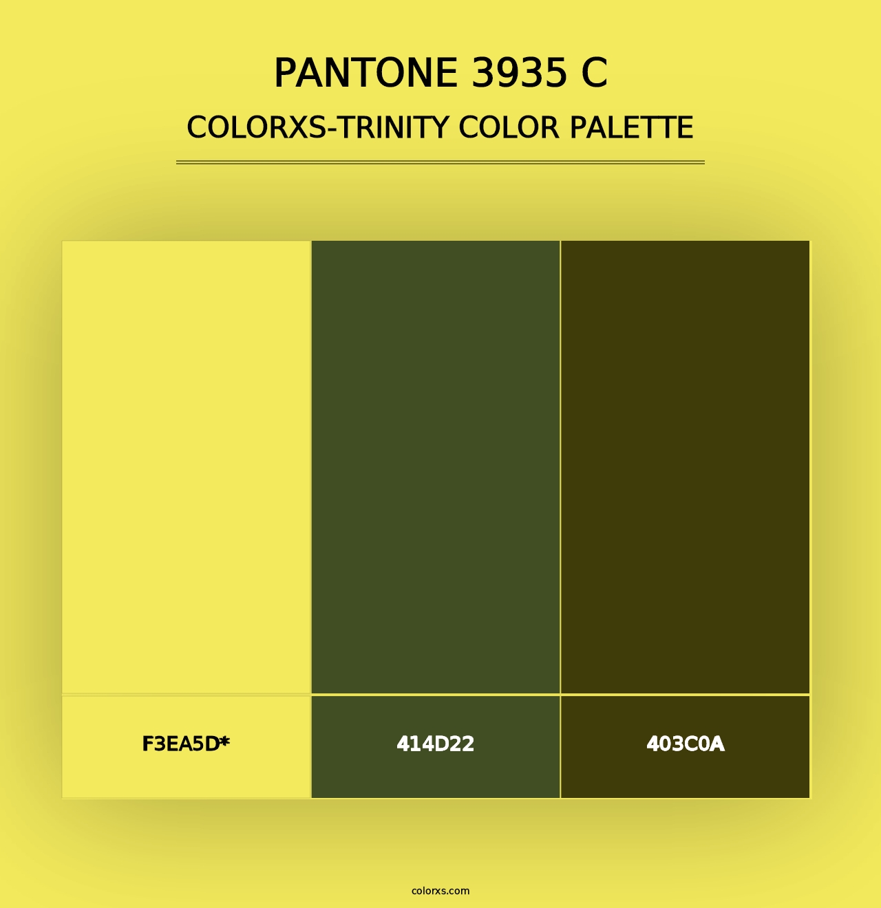 PANTONE 3935 C - Colorxs Trinity Palette