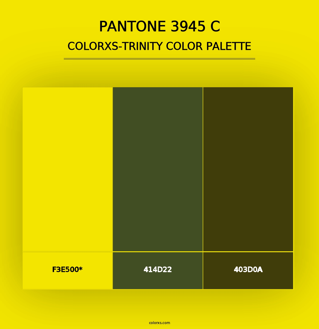 PANTONE 3945 C - Colorxs Trinity Palette