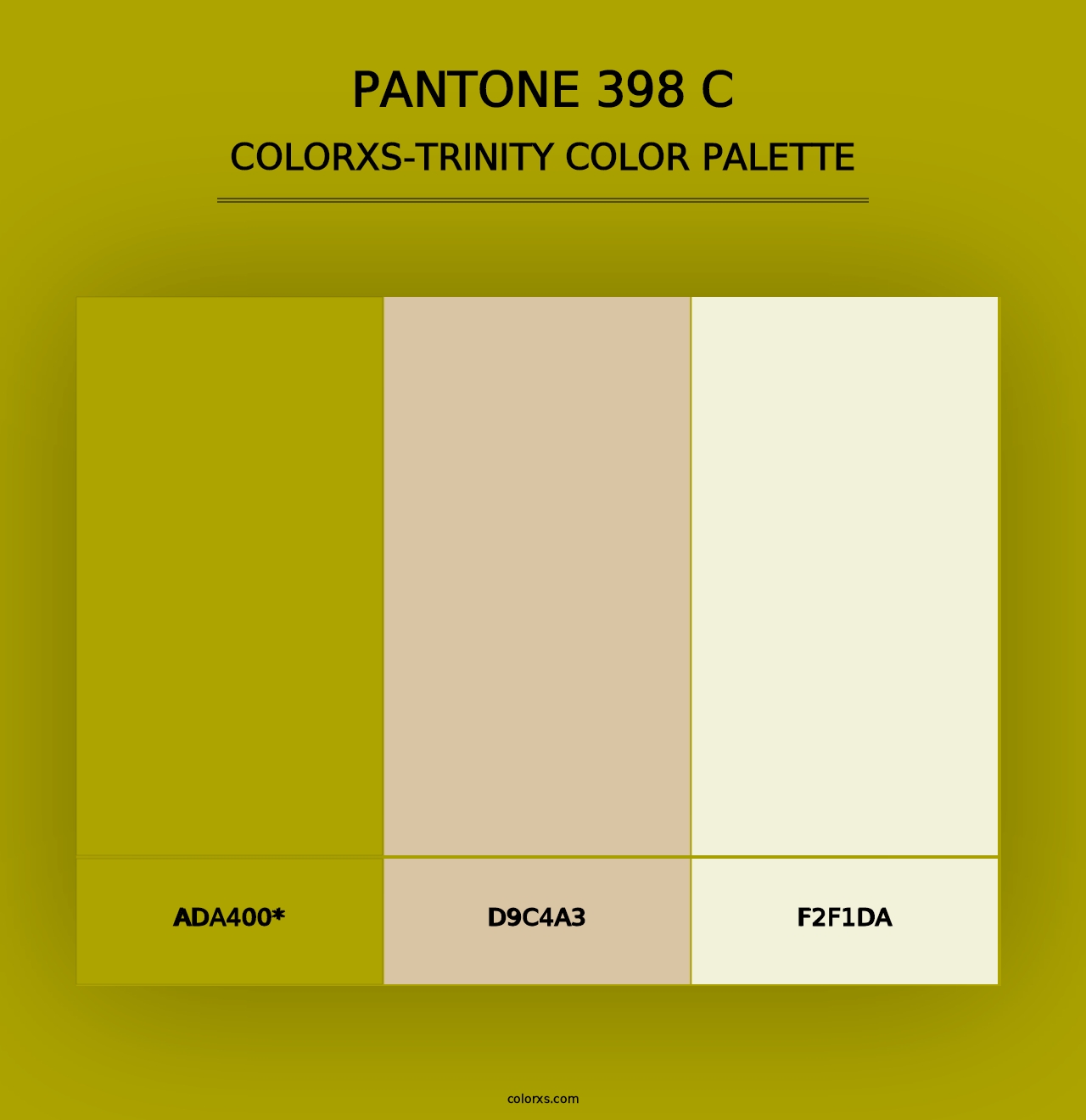 PANTONE 398 C - Colorxs Trinity Palette