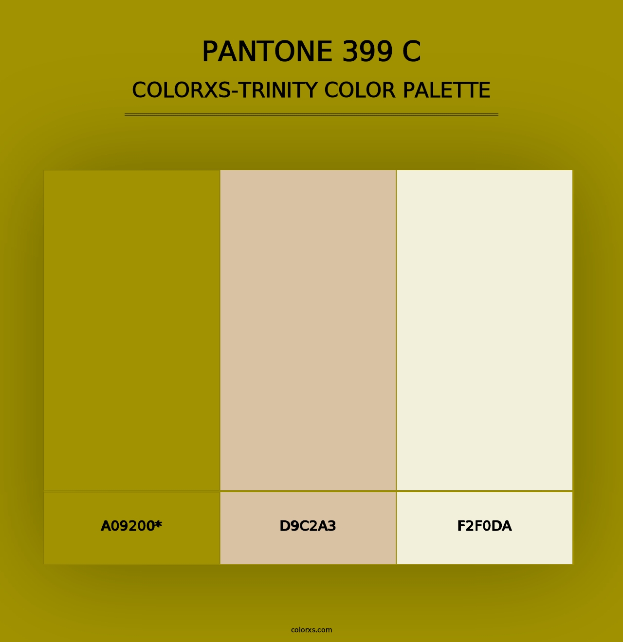 PANTONE 399 C - Colorxs Trinity Palette