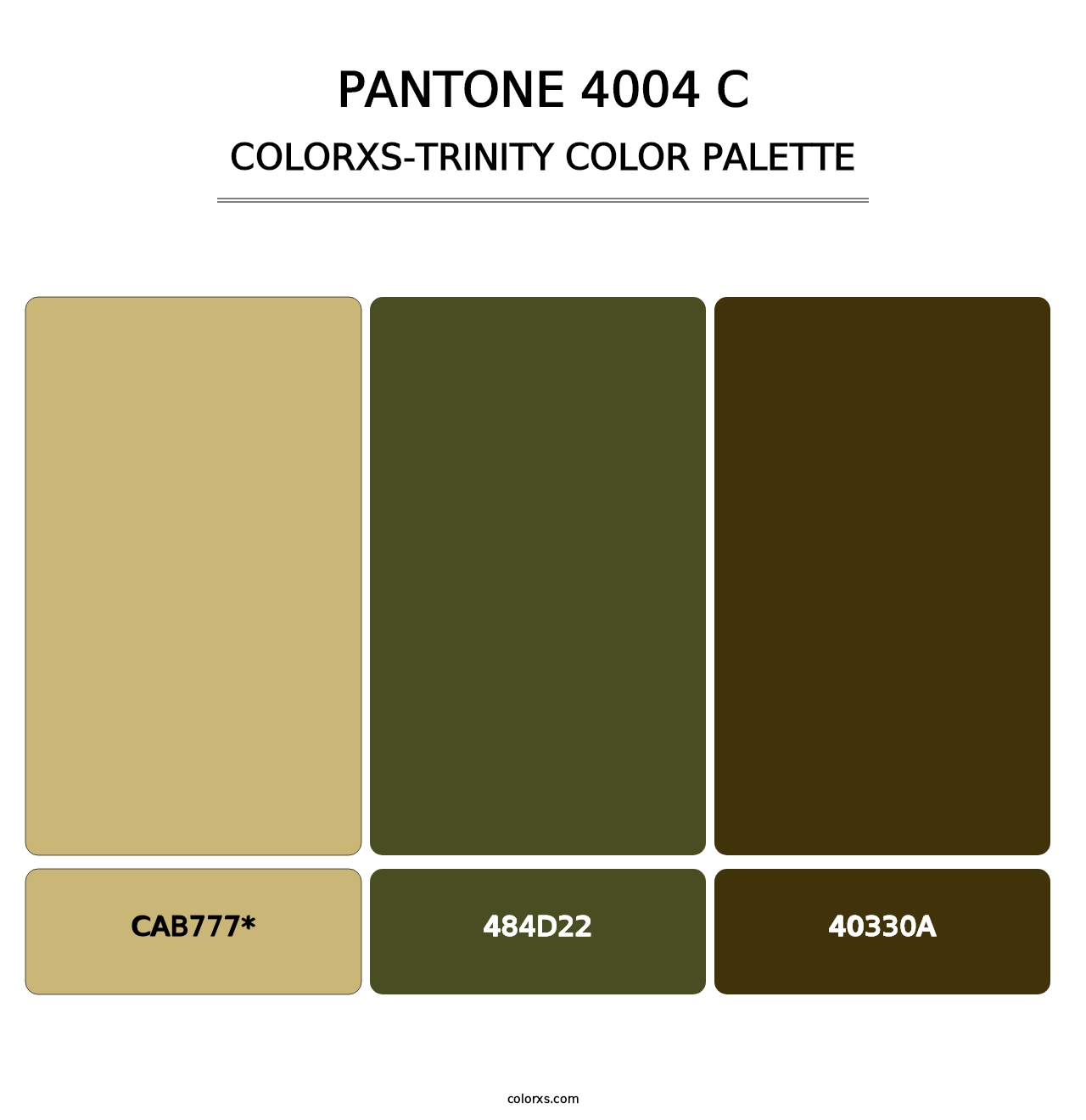 PANTONE 4004 C - Colorxs Trinity Palette