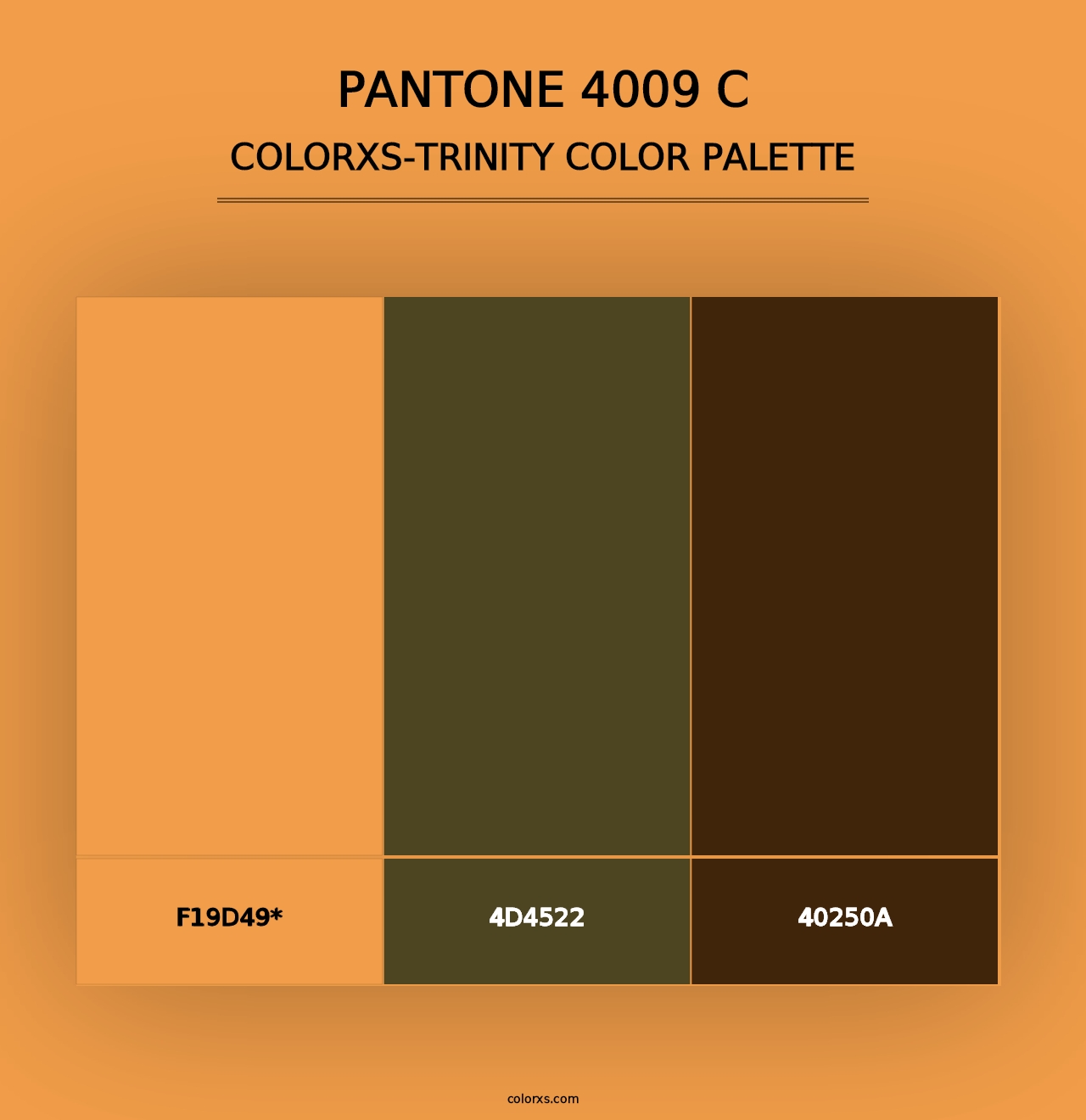 PANTONE 4009 C - Colorxs Trinity Palette