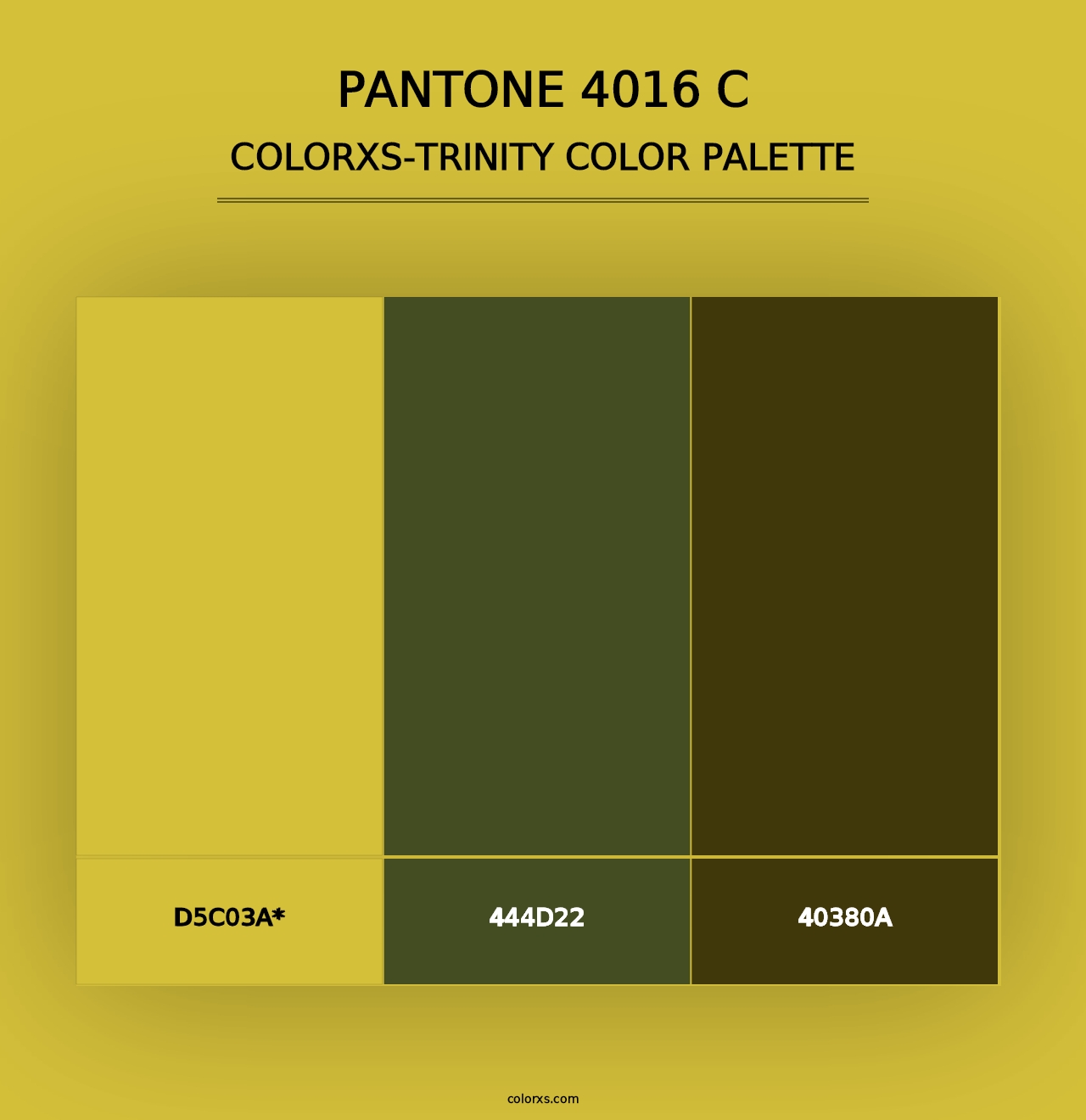 PANTONE 4016 C - Colorxs Trinity Palette