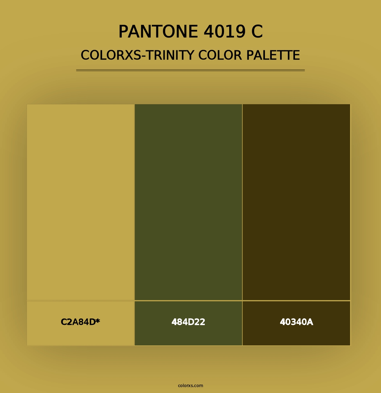 PANTONE 4019 C - Colorxs Trinity Palette