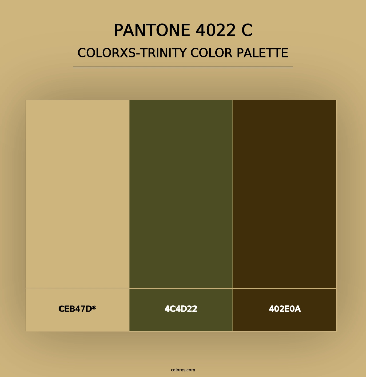 PANTONE 4022 C - Colorxs Trinity Palette