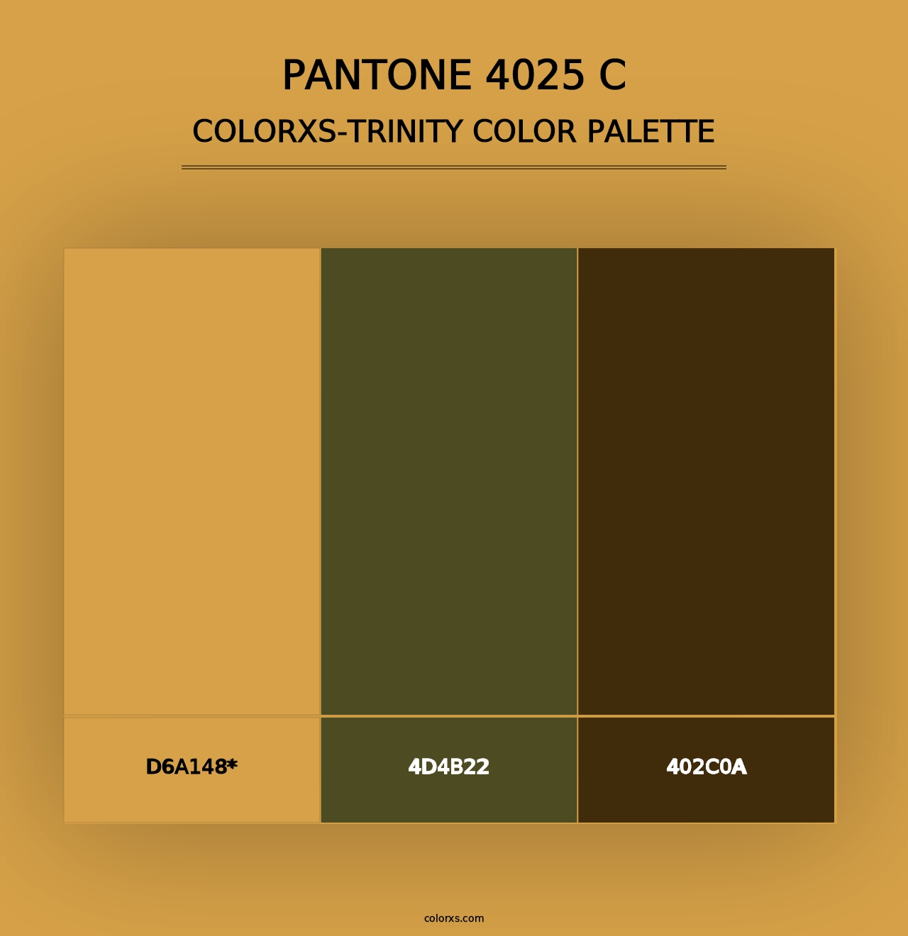 PANTONE 4025 C - Colorxs Trinity Palette