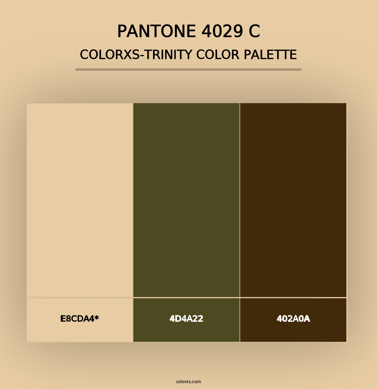 PANTONE 4029 C - Colorxs Trinity Palette